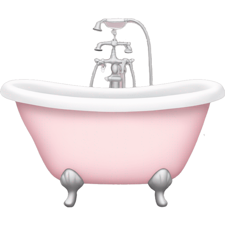 Light pink bath emoji