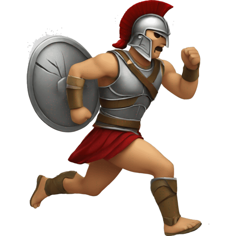 running spartan fighter emoji