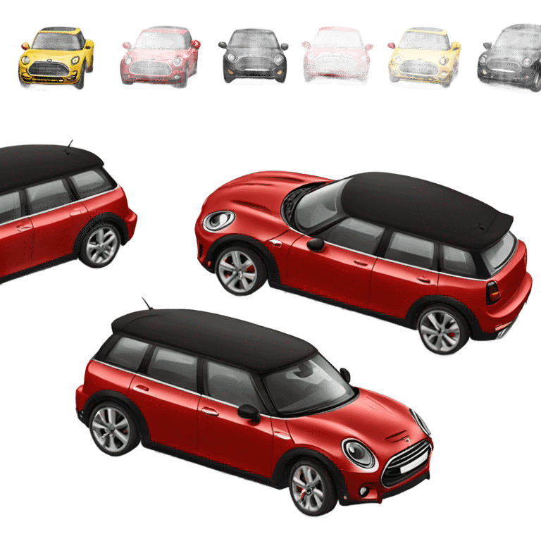 Happy red mini cooper clubman emoji