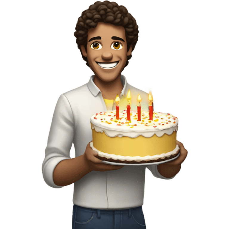 Happy birthday lando noris Holds the cake emoji