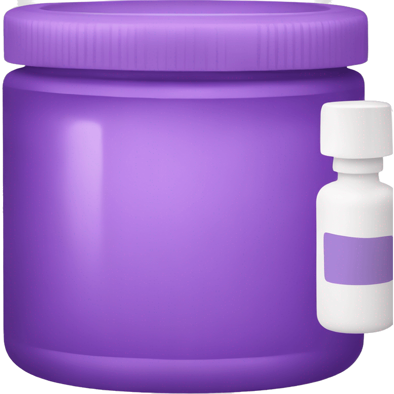 purple supplement bottle emoji