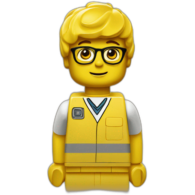 Yellow lego boy emoji