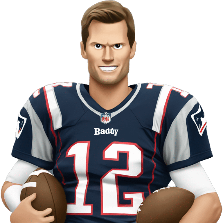 Tom Brady with bull horns emoji