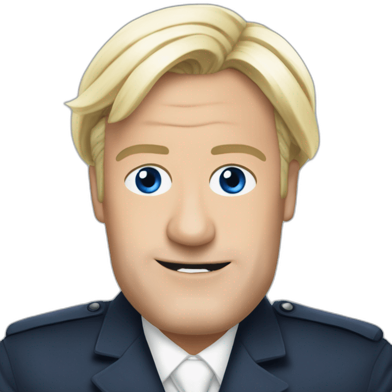 Macron avec Marine le pen emoji