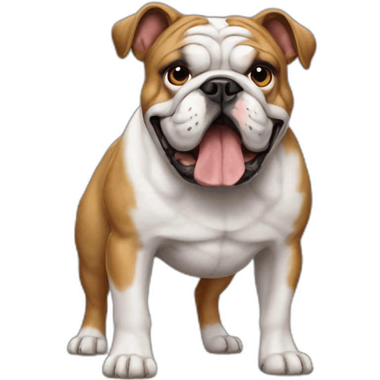 Dog Bulldog full-height emoji