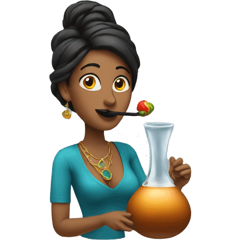 hookah woman emoji