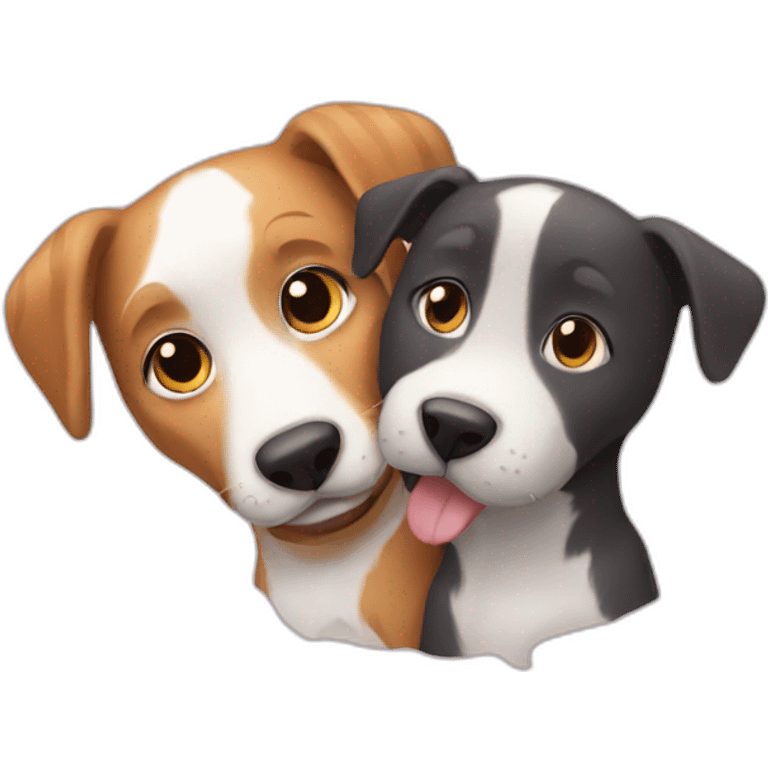 cat and dog best friends emoji