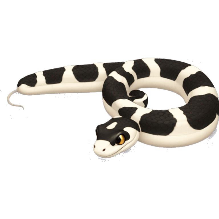 Pied Snake curled up emoji