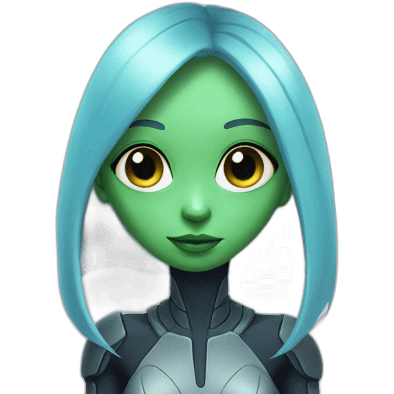 alien pretty girl emoji