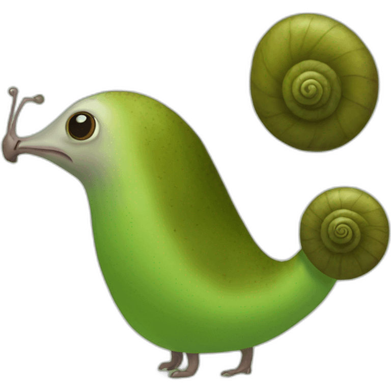 kiwi bird snail emoji