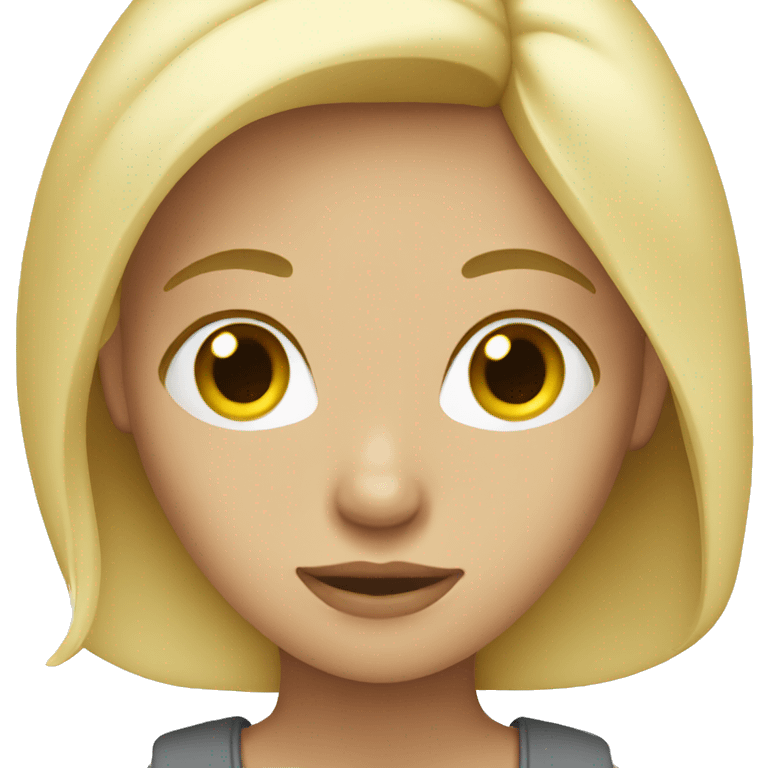 blonde girl emoji