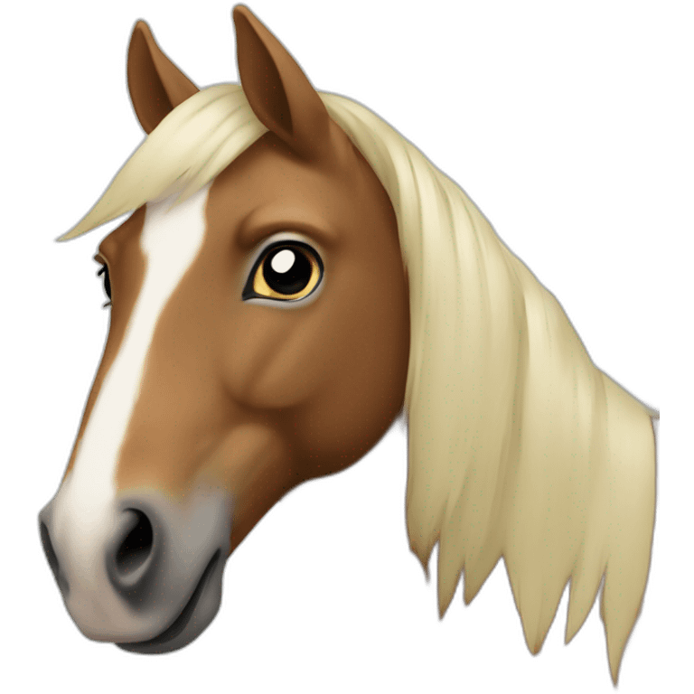 Un cheval emoji