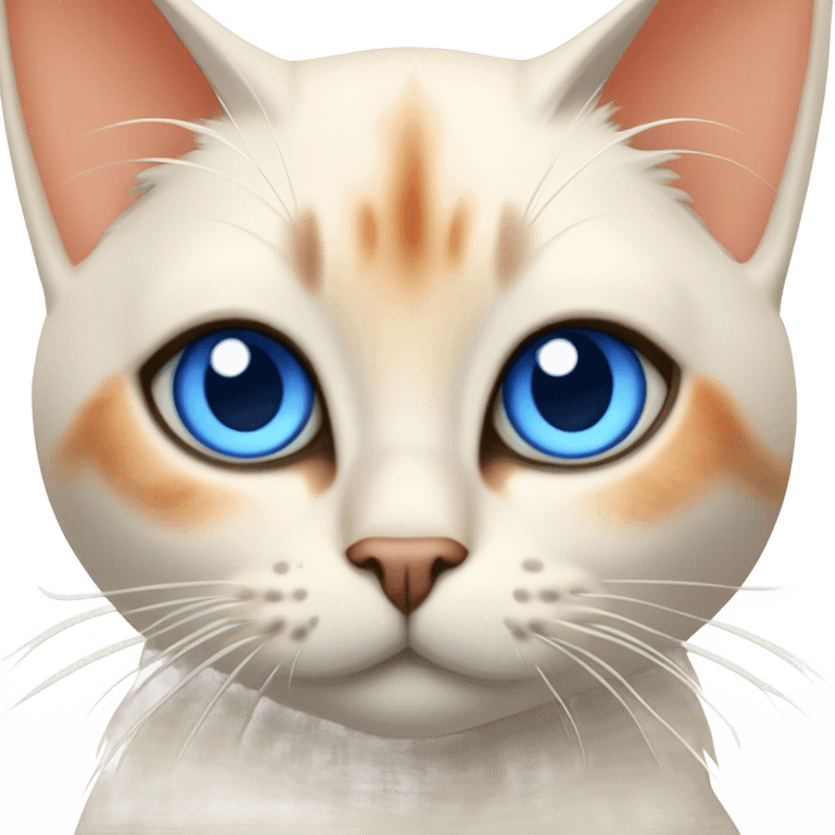 Flamepoint Siamese cat emoji