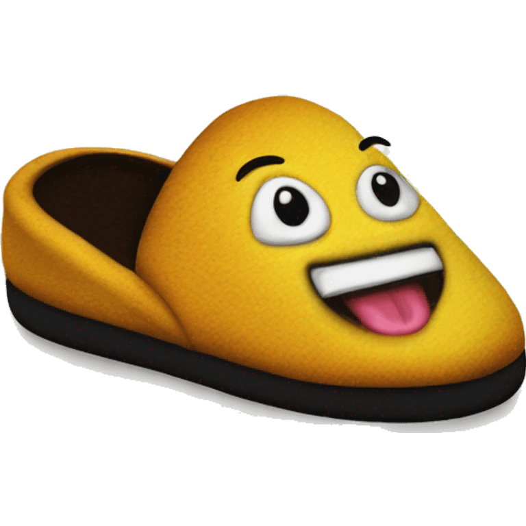 Create a wacky, cool 12 inch pair of slippers for a secret Santa gift emoji