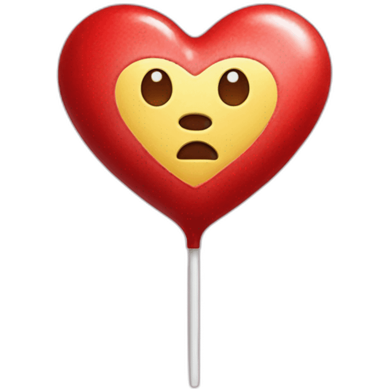 Heart lolipop emoji