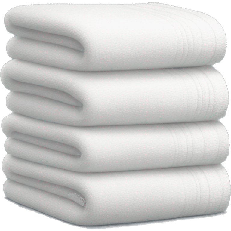 cozy white stacked towels  emoji