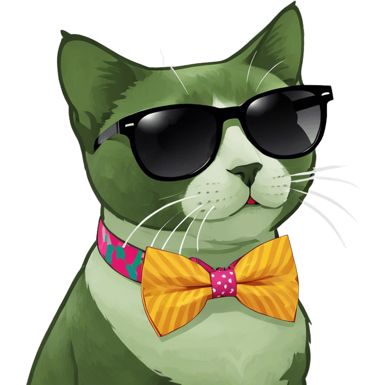 Cat with sunglasses emoji