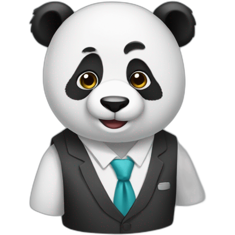 buissness man panda emoji