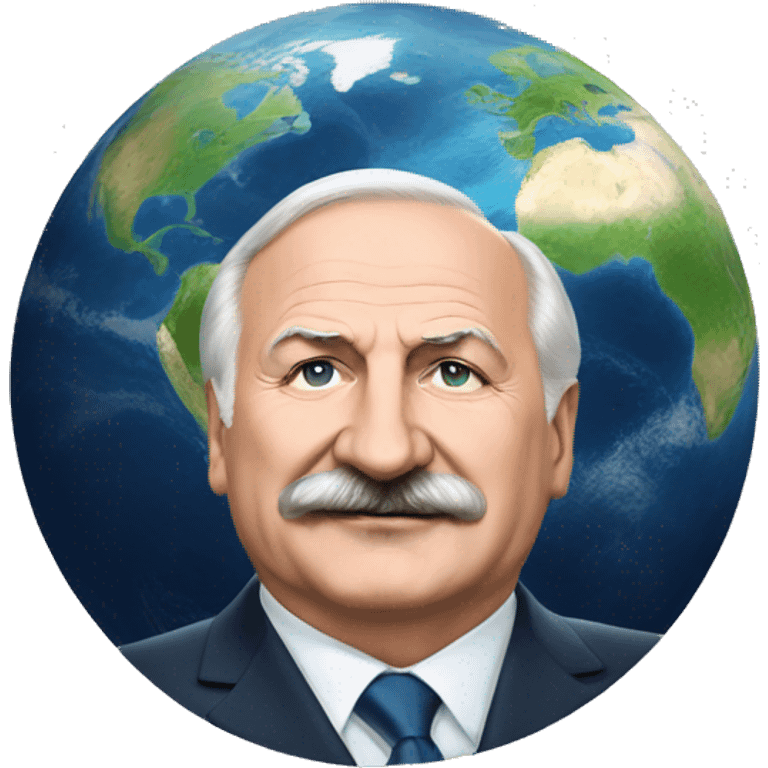 Lukashenko and the planet emoji