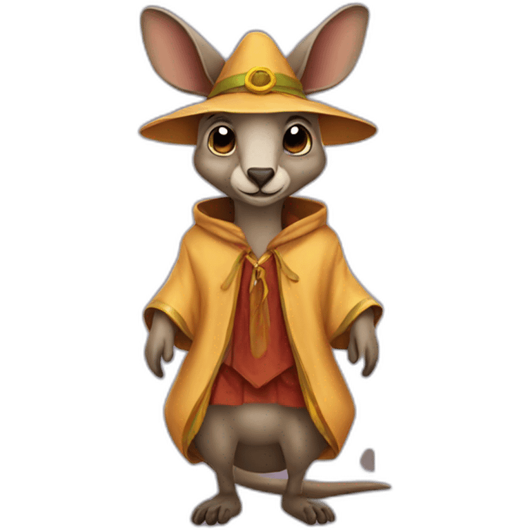 kangaroo Wizard clothe emoji