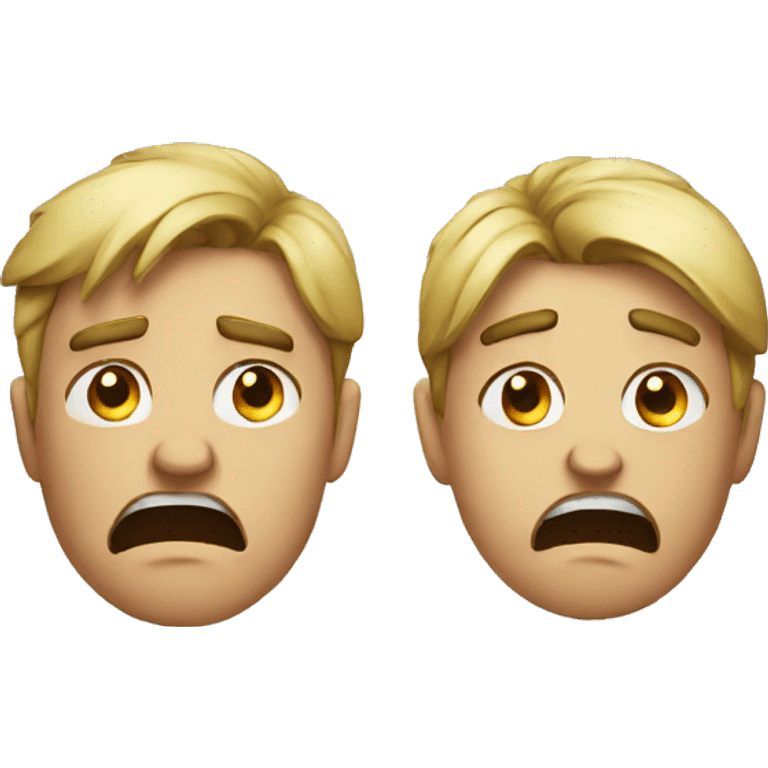 angry couple crying emoji