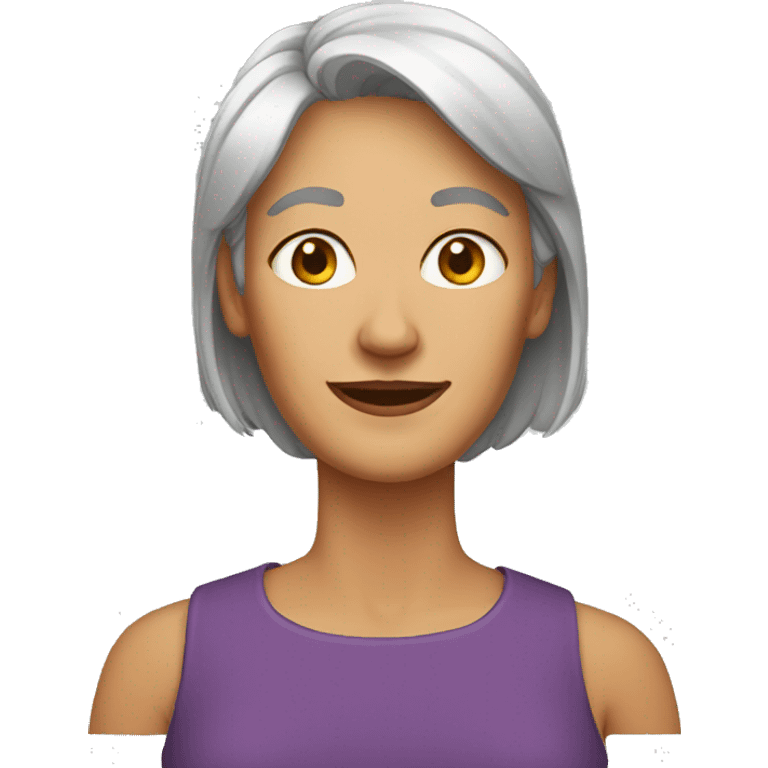 middle-aged woman emoji