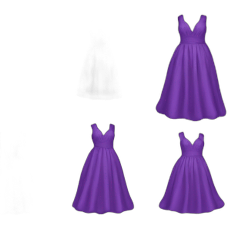 long purple dress emoji