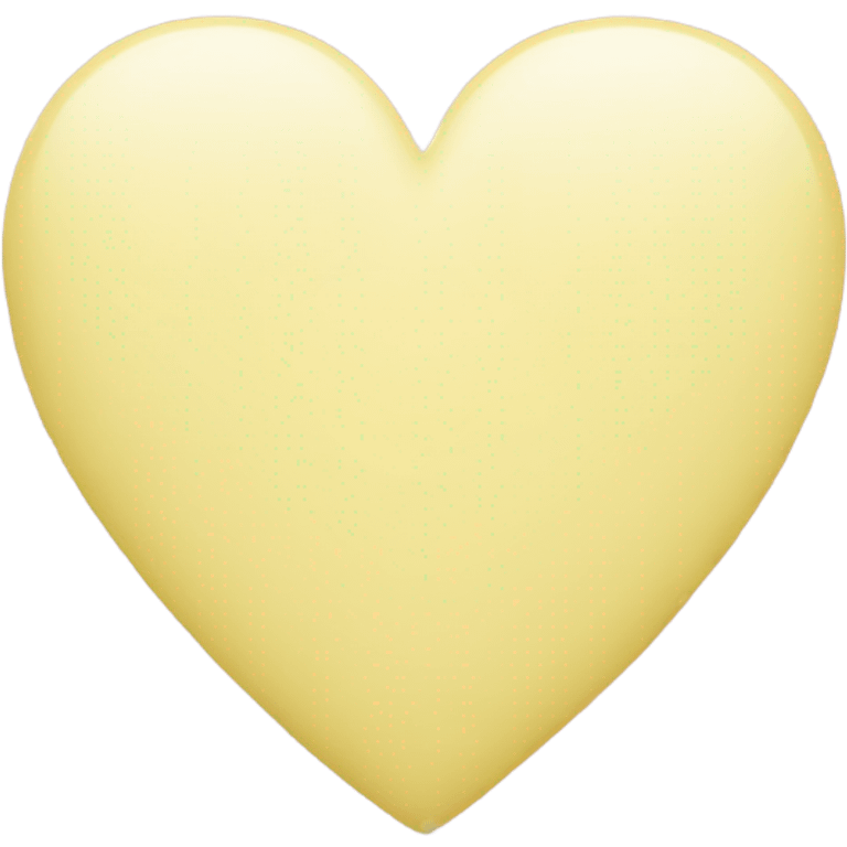 Pastel yellow heart  emoji