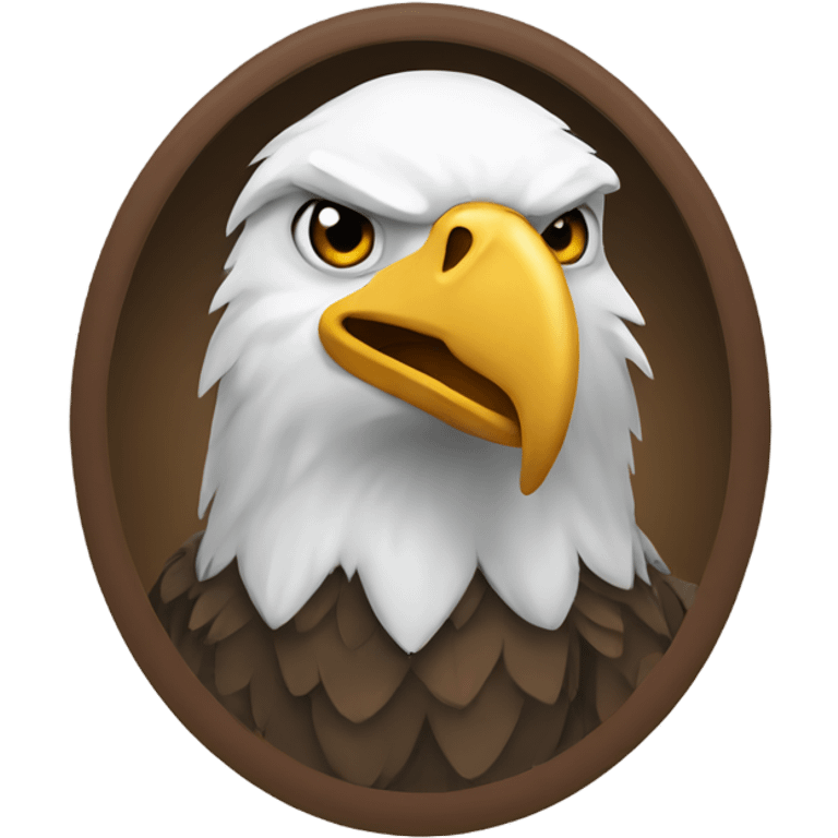 Eagle wearing a hoodie emoji