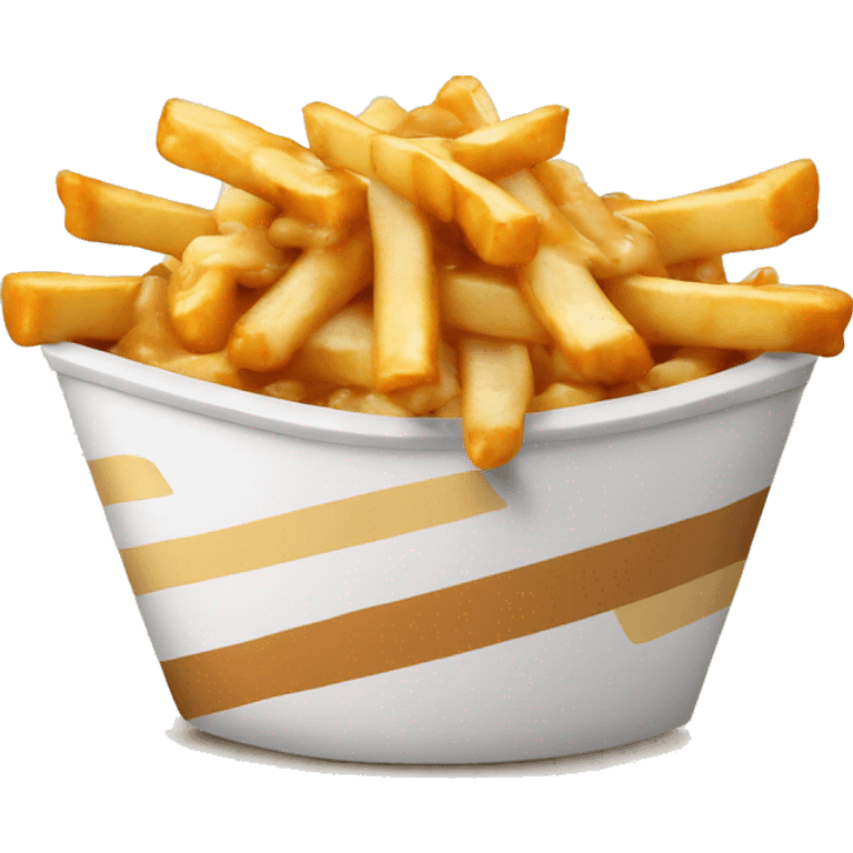 Poutine qui mange une poutine  emoji