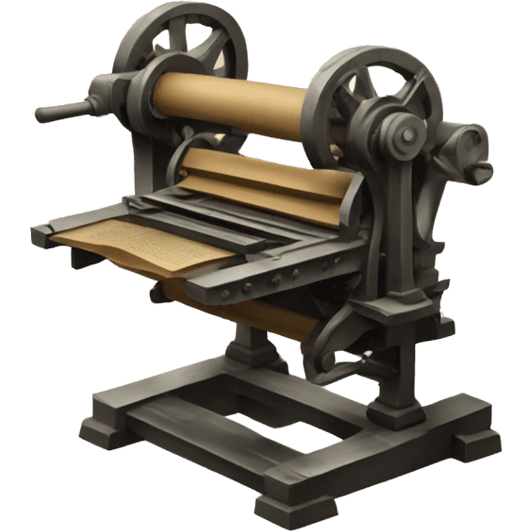 old printing press emoji