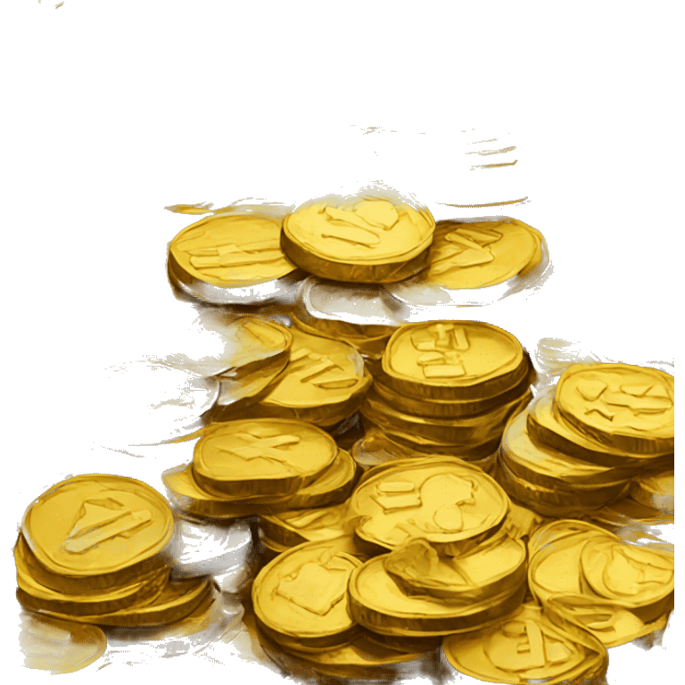 A pile of gold coins emoji