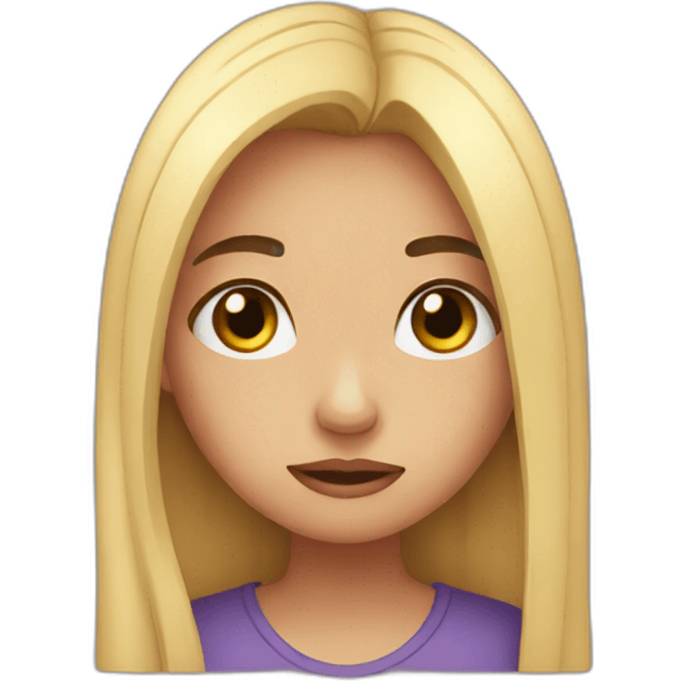 A heartbroken girl emoji