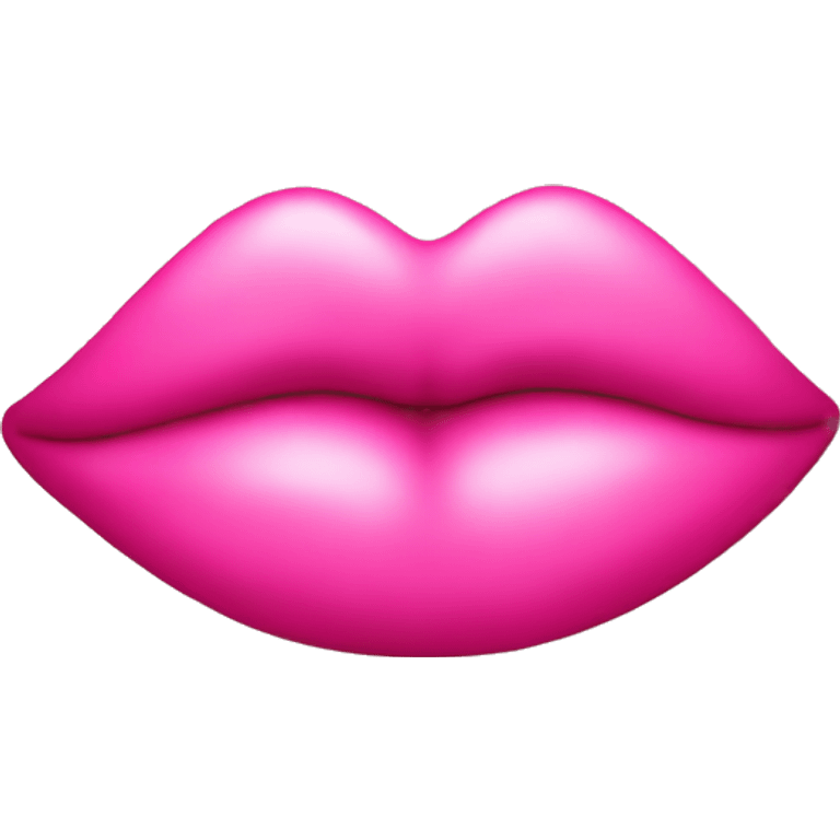 Pink kiss print emoji