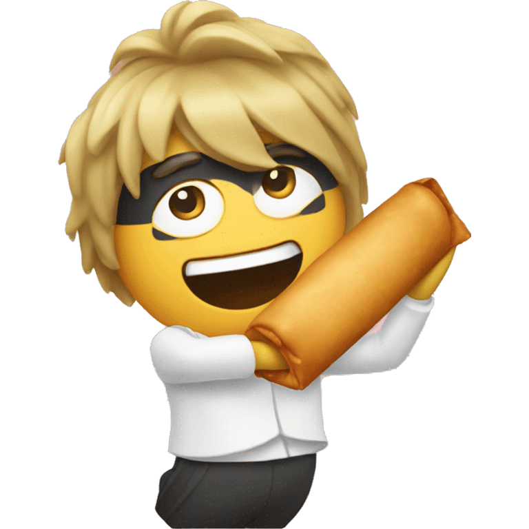 Dancing eggroll  emoji