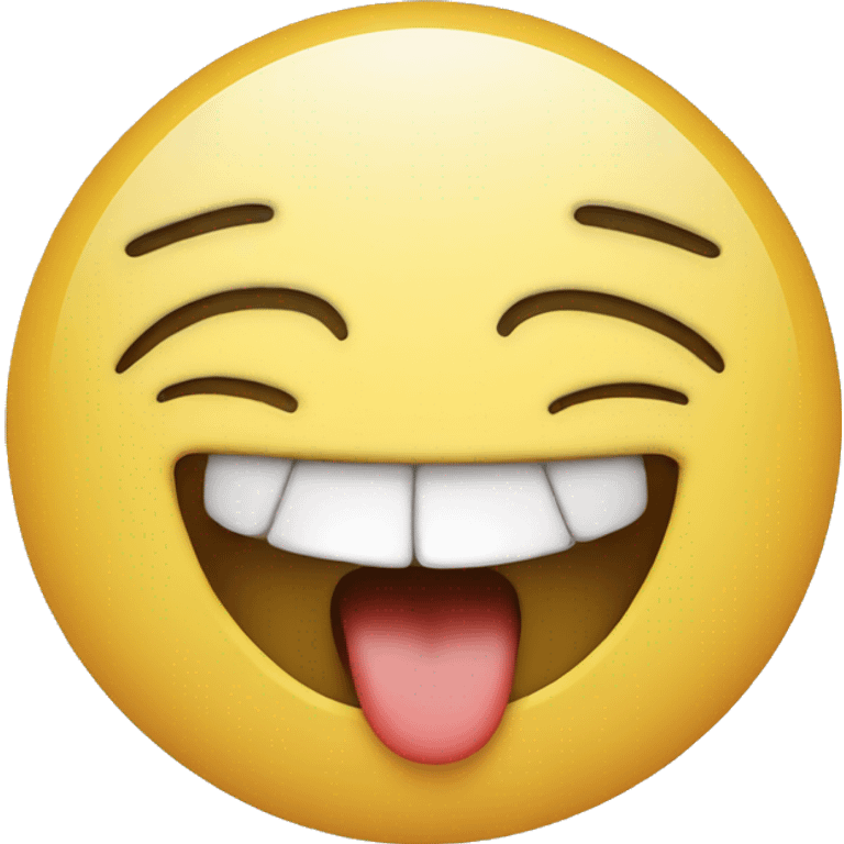 crying face with laughing mouth emoji