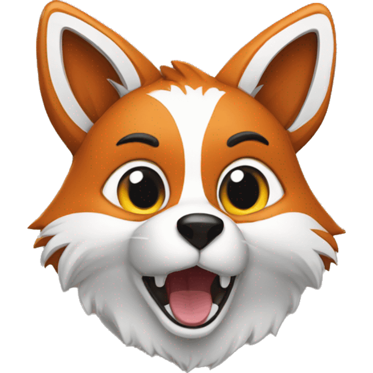 un renard avec des pouvoir emoji