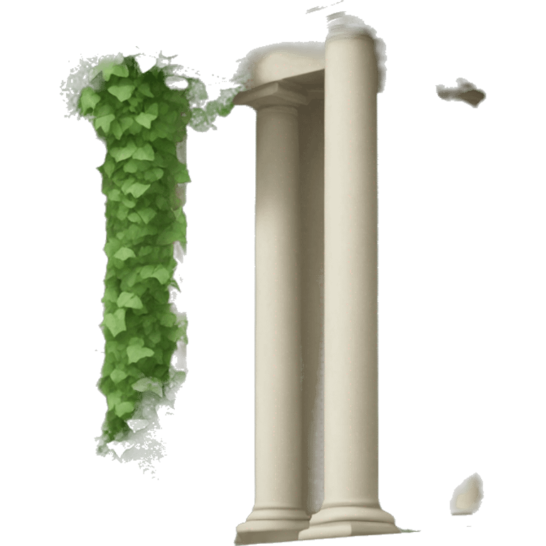 Columns with ivy growing up them emoji