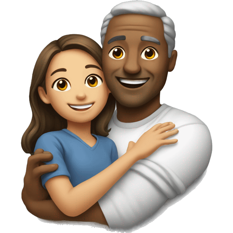 happy moments father and daughter emoji