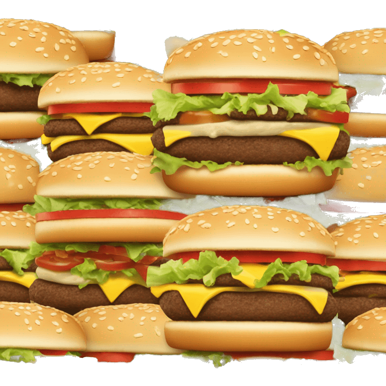 Big Mac McDonald’s one portion emoji