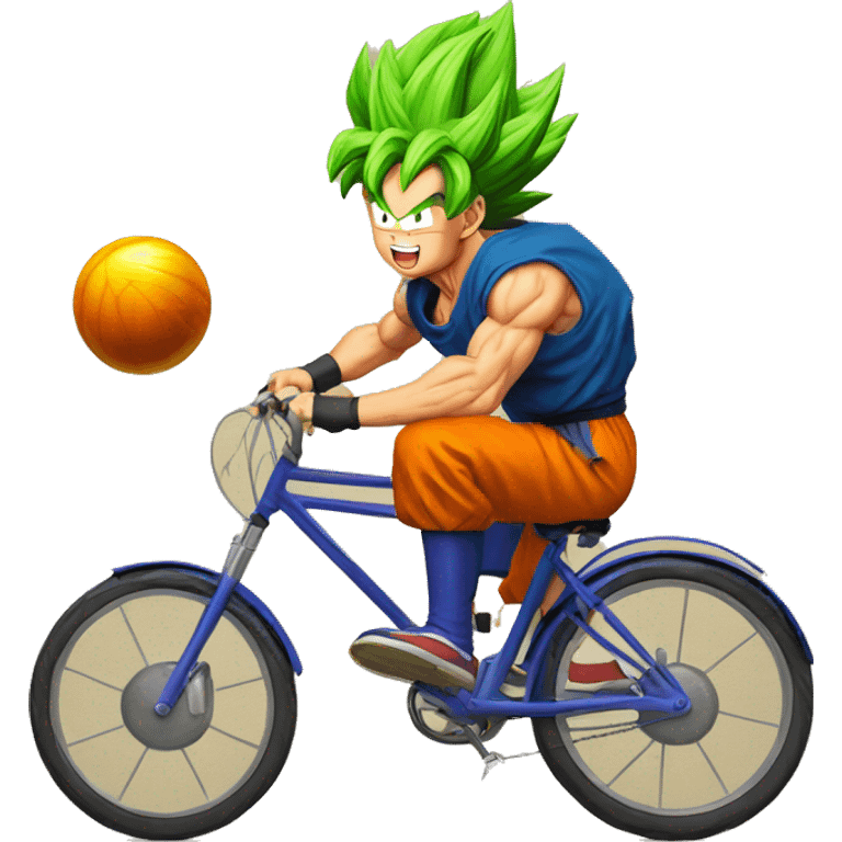 Dragon Ball sur un vélo  emoji