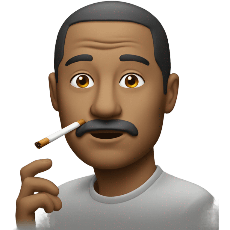 man smoking blunt emoji