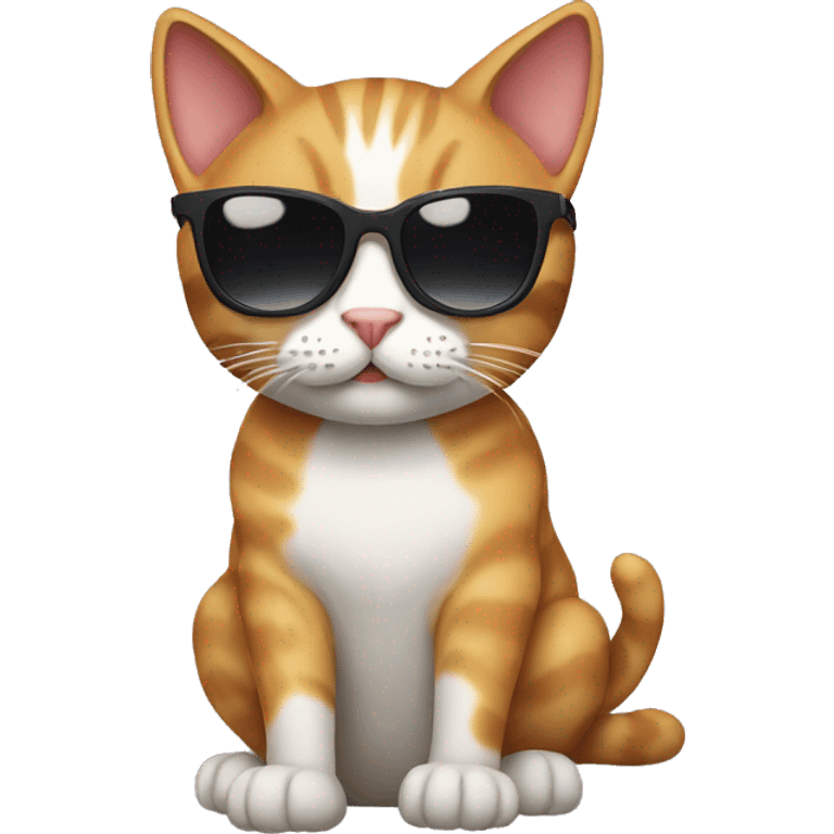 Cat with sunglasses emoji