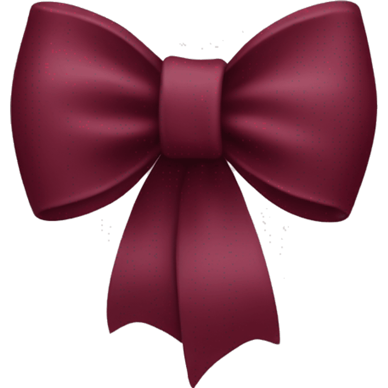 burgundy little bow emoji