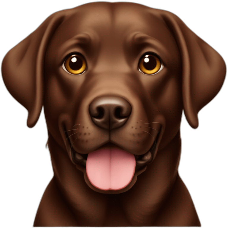 Labrador chocolat emoji