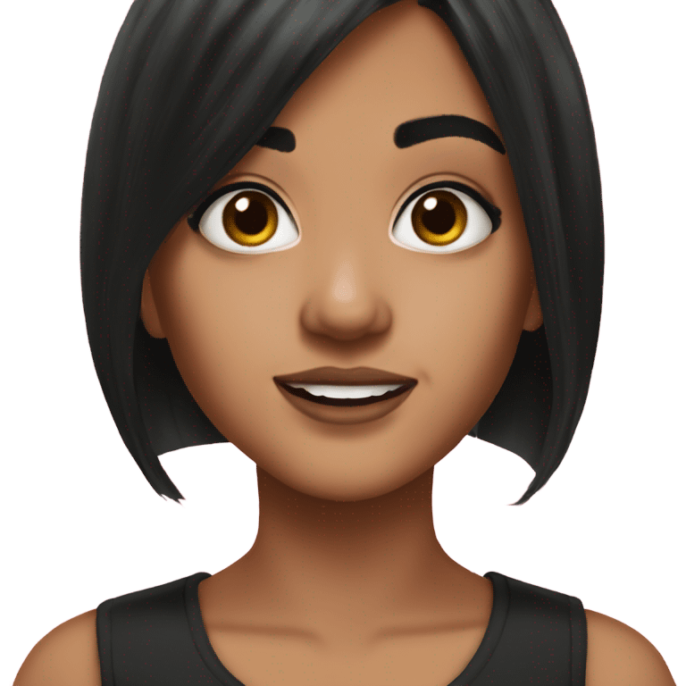 Mikey Madison actress realistic black hair emoji