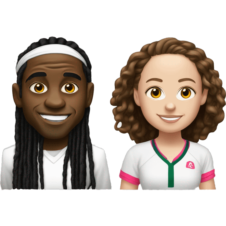 lil wayne and jelena ostapenko emoji