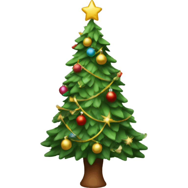 Classic Christmas tree emoji