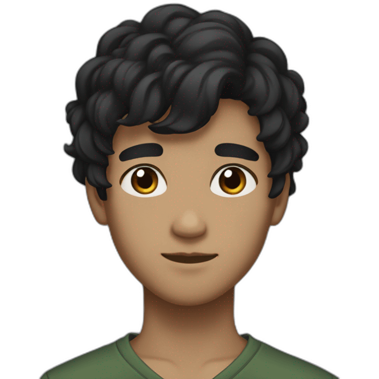 blackhair-boy-browneyes-darkskin-Japanese-handsome emoji