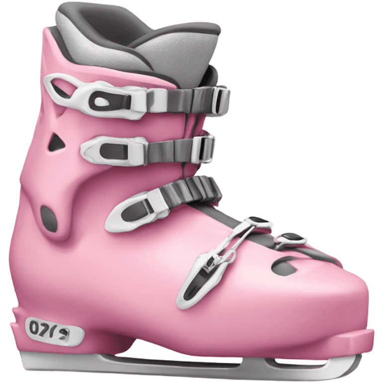 Soft pink ski boots emoji style  emoji